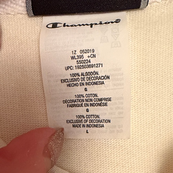 Champion White and Pink Rugby Cotton Shirt - Picture 6 of 6